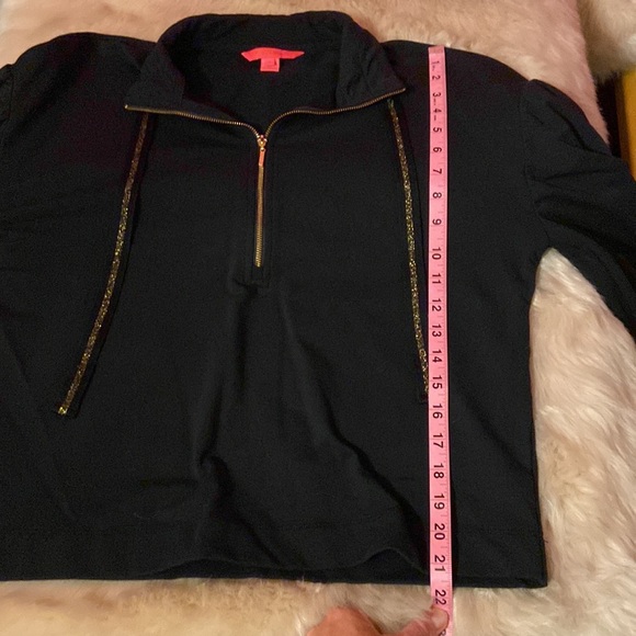 Lilly Pulitzer sz small  Lesha Long Sleeve Popover, Onyx - Picture 7 of 10